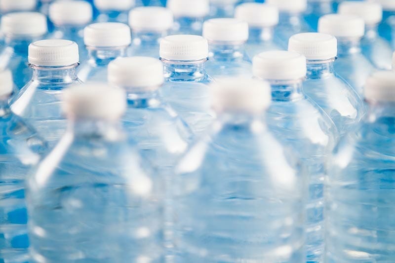 Case of bottled water