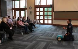Small group CPR class